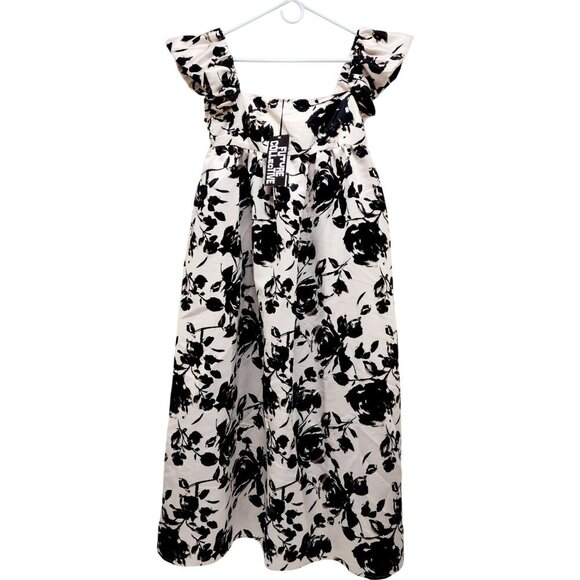 Future Collective Womens Floral Sleeveless Dress With Ruffle Straps S Polyester - Picture 2 of 11